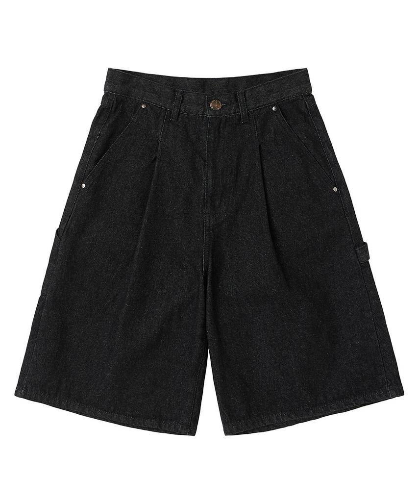 URBANAGE [2Pack] Bermuda Carpenter Denim Shorts (3 Colors)