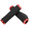 GUB608 Mountain Bike Handlebar Bicycle Grips Holding Bar AntiSlip Cover with Lock(Red Ring )