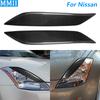 For Nissan 350z Z33 2006-2009 Real Dry Carbon Fiber Front Headlight Eyelid Eyebrow Cover Panel Trim Car Accessories Modification