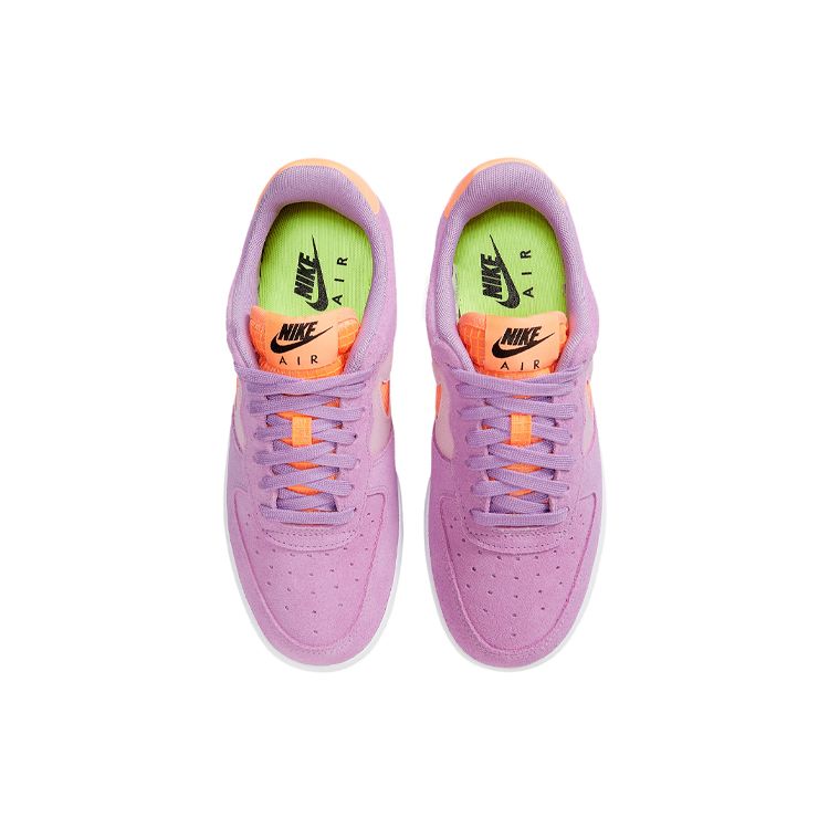 Nike Air Force 1 Wraparound Non-Slip Low-Top Skate Shoes Women Sneakers Orange Purple CJ1647-500