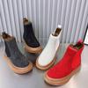 Winter Women Boots Warm Fur Snow Boots Antislip Platform Casual Ankel Boots Plus Size Fashion Rhinestone Women Cotton Shoes