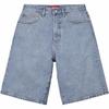 Supreme Weiter Denim-Short (26SS) Gewaschenes Indigo