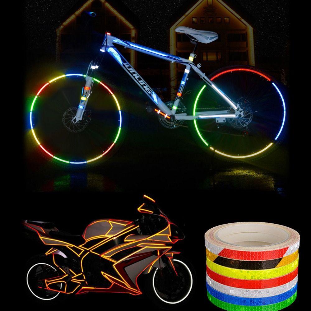 Film Warning Tapes Tape For Cycling Bicycle Wheel Decor Warning Strip Bike Reflective Tape