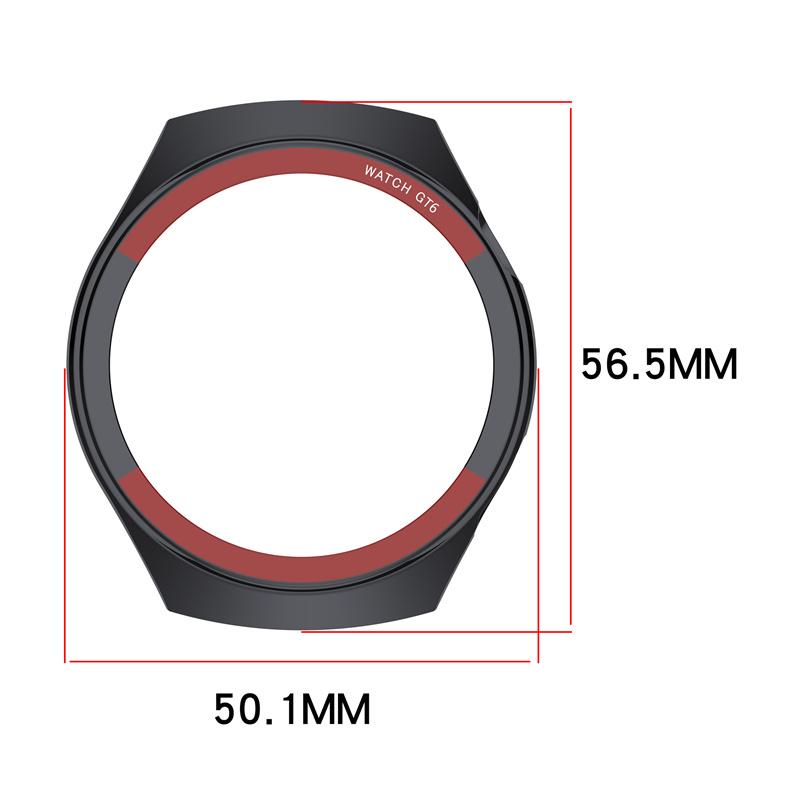Protective Case For Huawei Watch GT6 46MM Space Exploration Smartwatch Screen Protector Hollow Shell Protection Cover