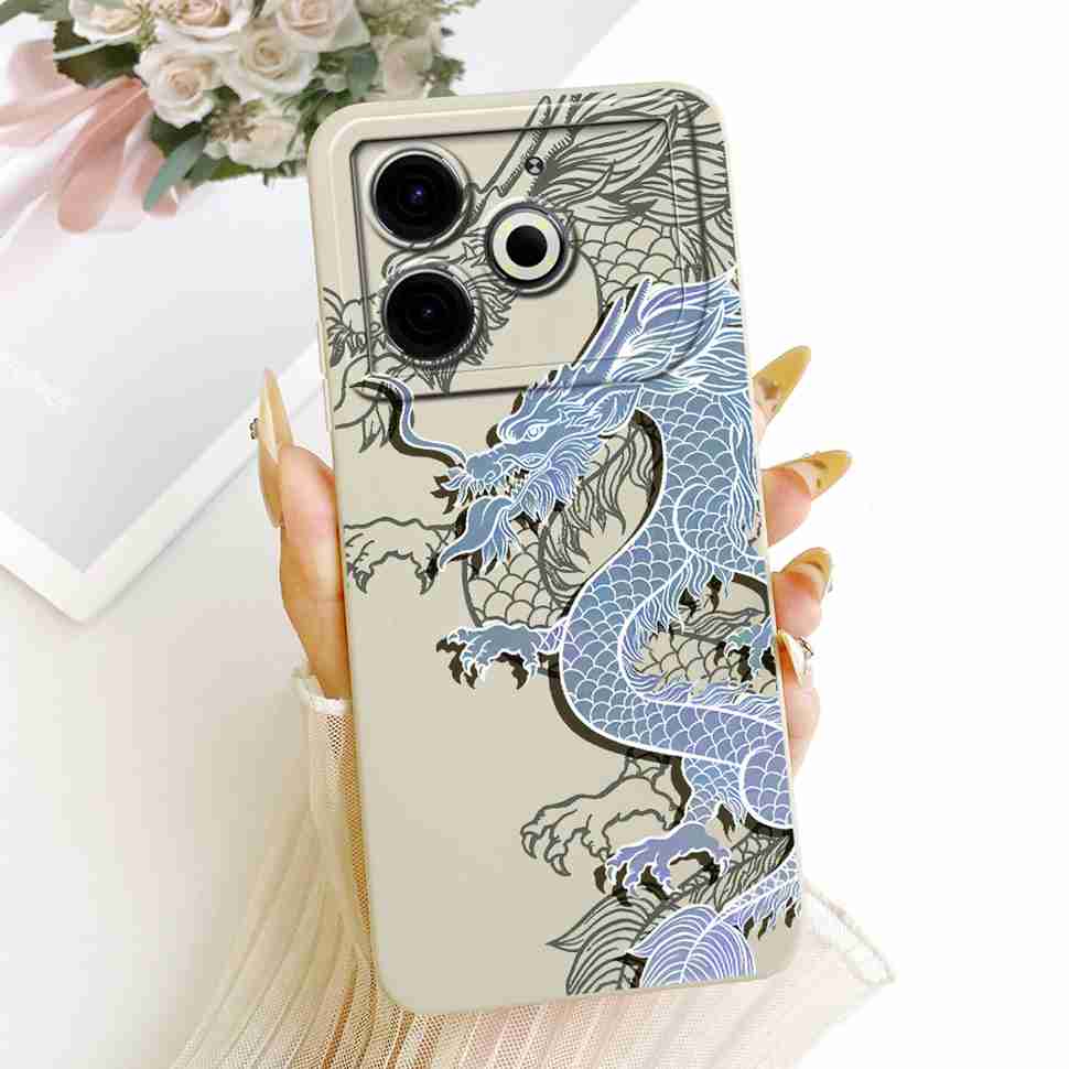 For Tecno Pova 6 Neo Case Pink Cherry Cartoon Silicone Phone Casing Tecno Pova6 Neo 6Neo LI6 Case Protection Back Cover