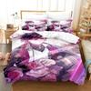 Anime Ver Vermillion NIJISANJI EN 3D Bedding Set Duvet Cover Pillowcases Single Twin Full Queen King Size Home Decor Quilt Gift