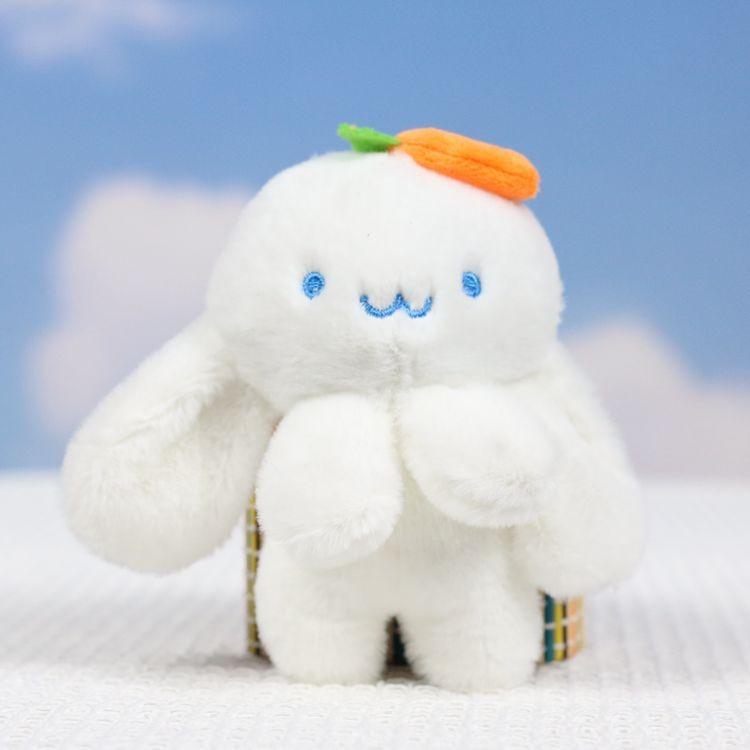 Adorable Ins Style Carrot Bunny Plush Toy Keychain Doll For Bags And Accessories