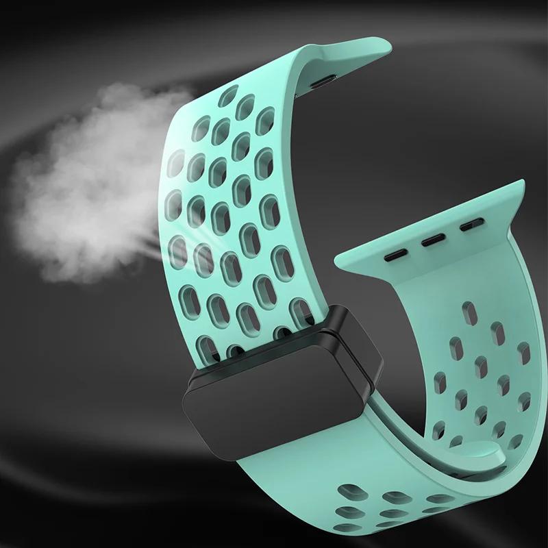 Magnetisches Armband für Apple Watch Ultra Band 49mm 44mm 45mm 41mm 40mm 42mm 38mm Silikon Correa Armband iWatch Serie 8 se 7 6 5 4
