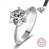 Nieuwe Luxe 925 Sterling Zilver Echte Moissaniet Ringen