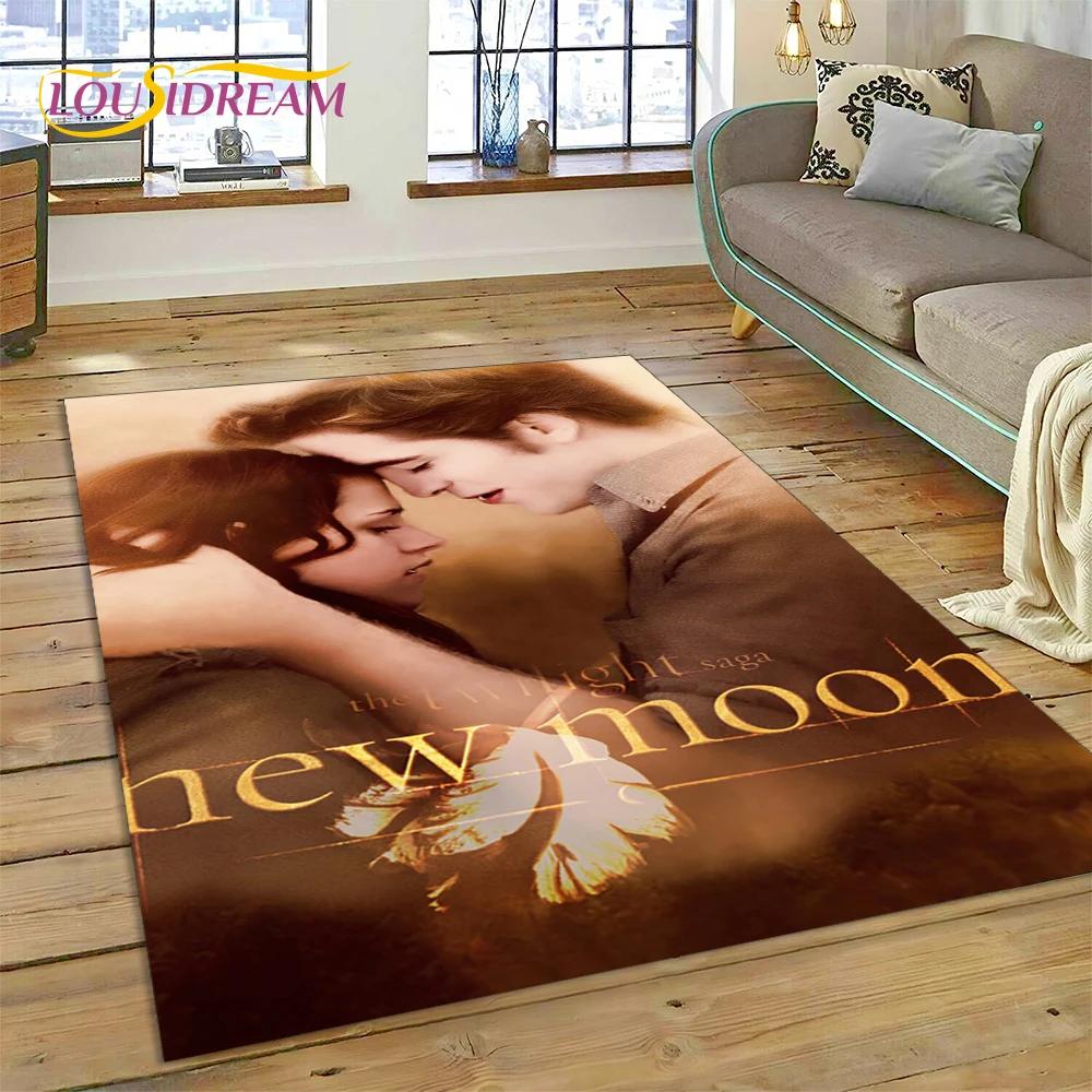 3D The Twilight Saga Edward Bella Rug Carpet for Living Room Bedroom Home Decor,Floor Mat Non-slip Decoration for Sofa Doormat