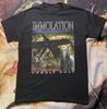 T-shirt Unisexe Noir Immolation Band Unholy Cult, taille S-4XL