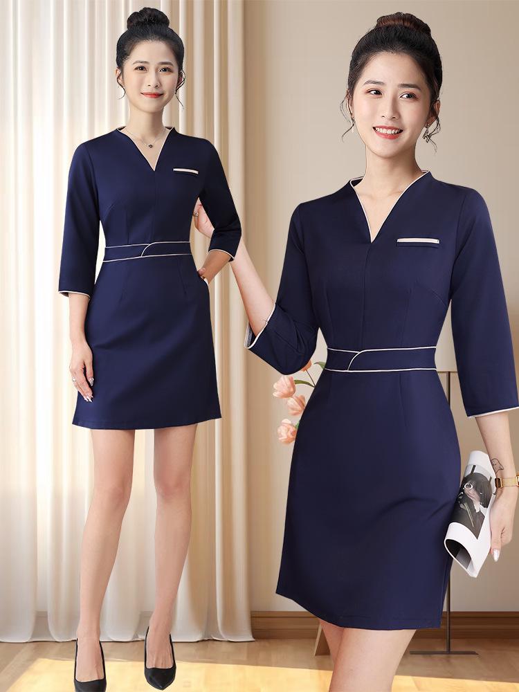 Women's Summer Professional Beautician Attire for Salon & Medical Aesthetics