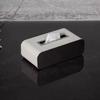 Metal Tissue Box Leather Simple Creative Storage Tissue Paper Case Elegant Rectangular Napkin Box Home Table Tissues Organizer
