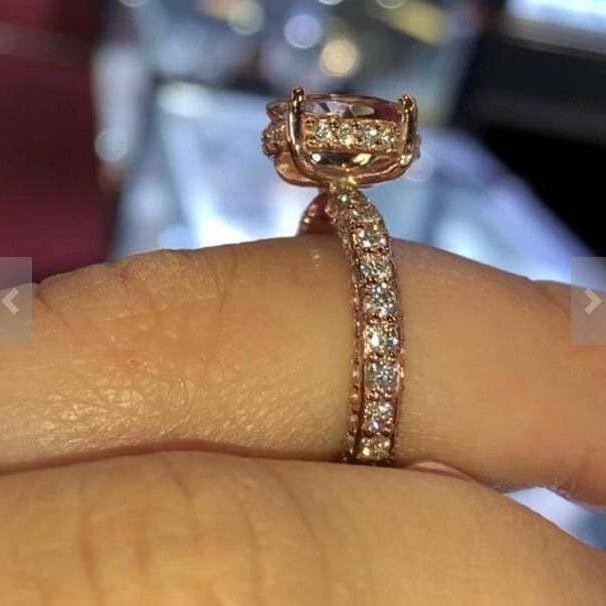 2018 Style Luxury Temperament Ring, Women'S Micro-Inlaid Aaa Zircon