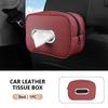 SEAMETAL Car Seat Back Tissue Holder Luxury Wear-Resistant Tissue Box Auto Backseat Hanging Napkin Case Storage Bag with Zipper