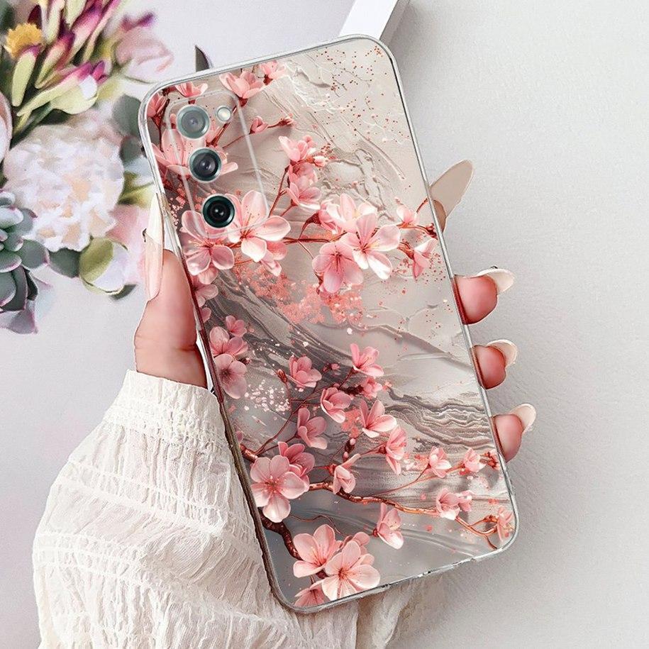 For Samsung Galaxy S20 FE Case SM-G780F S20FE Cover Popular Flower Soft Silicone Cases For Samsung S20 Fan Edition S20Lite Funda