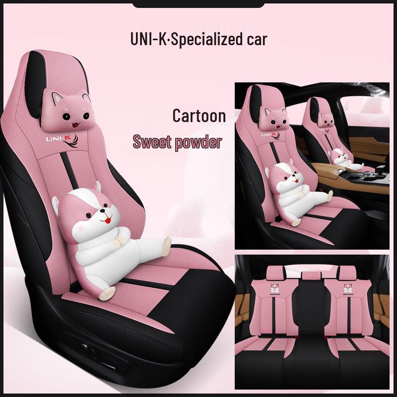 MWG UNI-K Sports Cartoon Car Seat Cushion & Cover for All Seasons