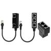 RJ45 1 Male To 3 Female LAN Ethernet Network Splitter Adapter Cable for Cat5, Cat5e, Cat6, Cat7 Durable
