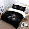 Skull Trio Gothic Art Design Bedding Duvet Cover Set  (1*Duvet Cover 2*Pillowcases, without duvet insert)