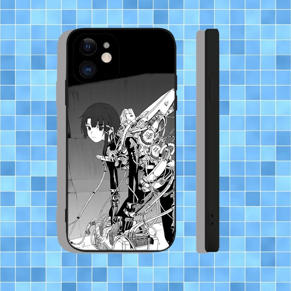 Serial Experiments Lain Phone Case For iPhone 16,15,14,13,12,11,Pro,Max,Plus,X,XS,XR,SE,8,7,Mini,Soft Silicone Black Case