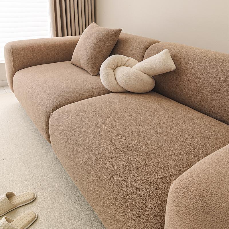 New Chenille Sofa Cover Lazy All in One All Inclusive Anti Cat Scratch Thickened High Elastic Anti Slip Fixed Straight Cover