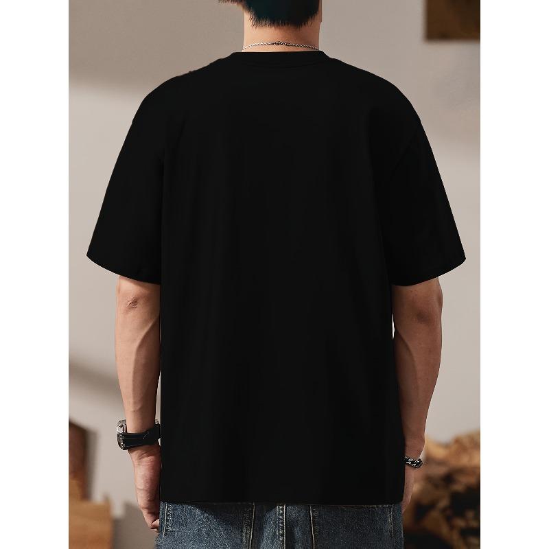 Herren-T-Shirt in europäischen Größen – Lässig und bequem, Kurzarm-Shirt, geeignet für sommerliche Outdoor-Aktivitäten, Sport und Freizeit