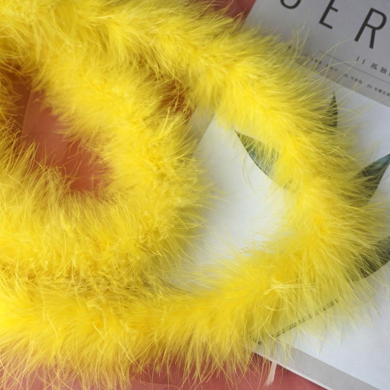 Full Fluff Strips, Turkey Hair, Plush Feather Strips, Headdress, Ornament, Decorative Feather Material, Clothing Accessories