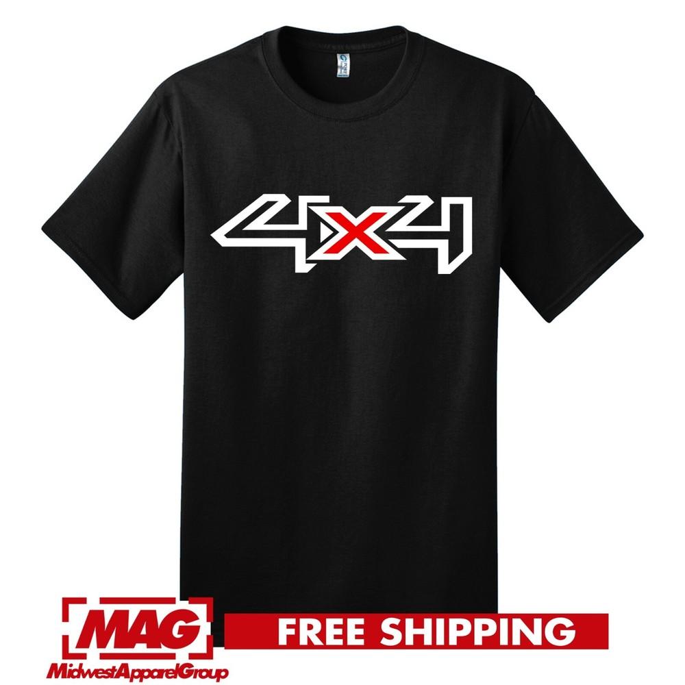 4X4 BLACK T-SHIRT Logo Truck Ranger Ford Dodge SUV Shirt Tee Toyota Auto Car T Unisex T-Shirt