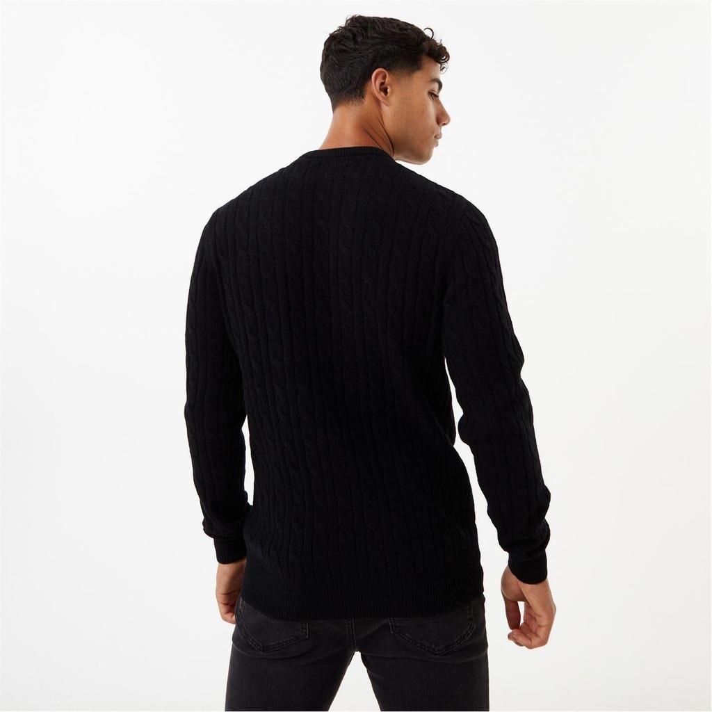 Jack Wills Mens Marlow Cable Knit Merino Wool Jumper