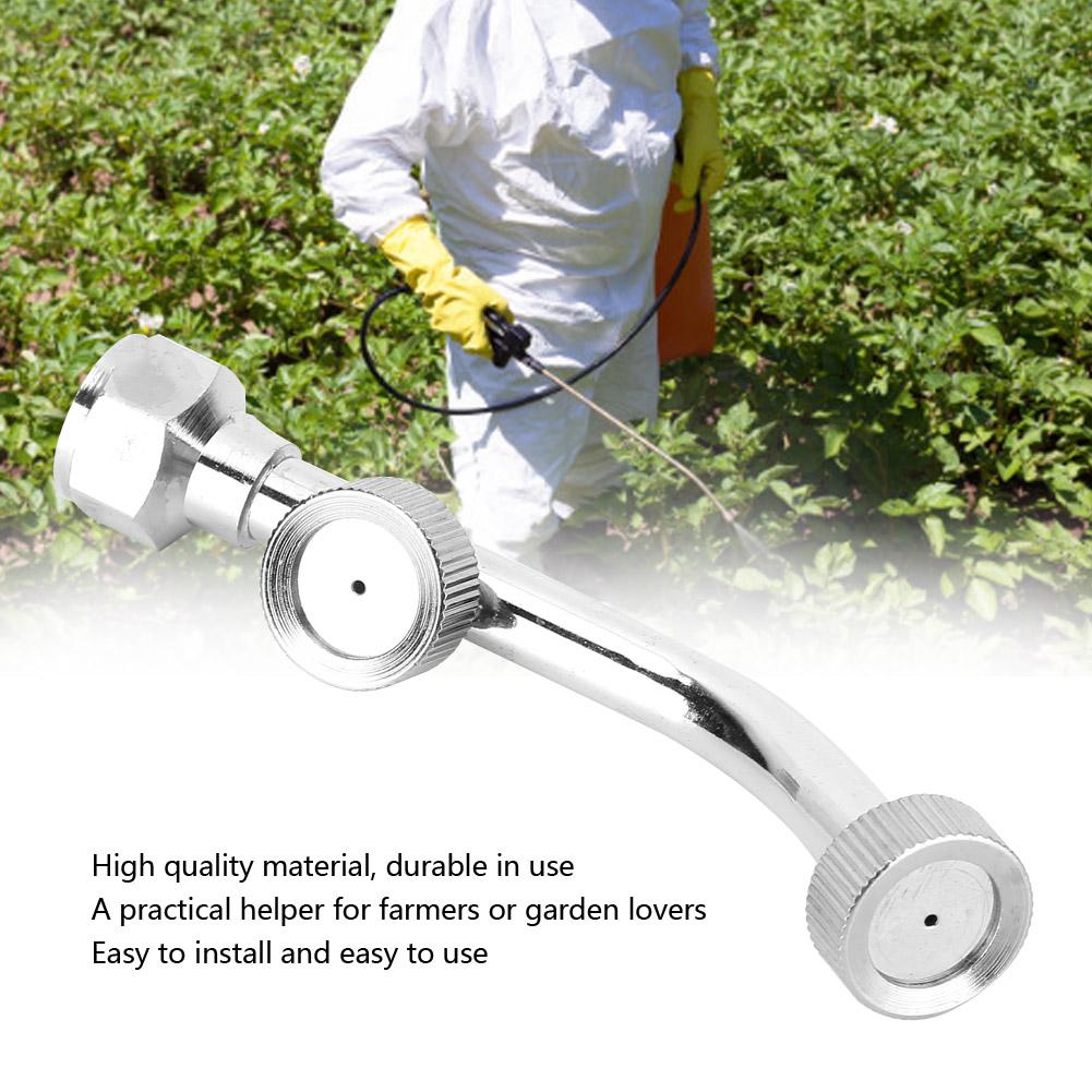 G1/4 Dual Nozzle Stainless Steel Fan Shaped Spray Nozzle Agriculture Electric Sprayer Accessory