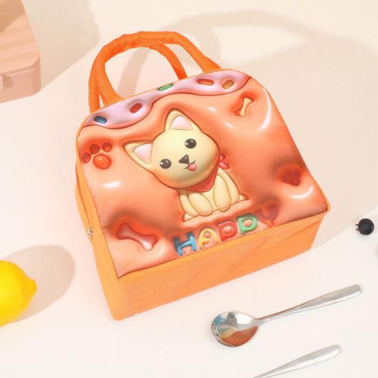 Draagbare lunchtas met stevig handvat Cartoon Dames Kinderen School Thermisch geïsoleerde lunchbox Tote Voedsel Kleine koeltas