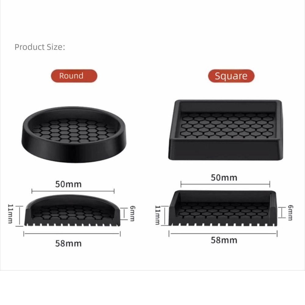 4PCS with Suction Cup Furniture Coasters Silicone Non Slip Rubber Caster Cups Anti Displacement Bed Couch Floor Protector