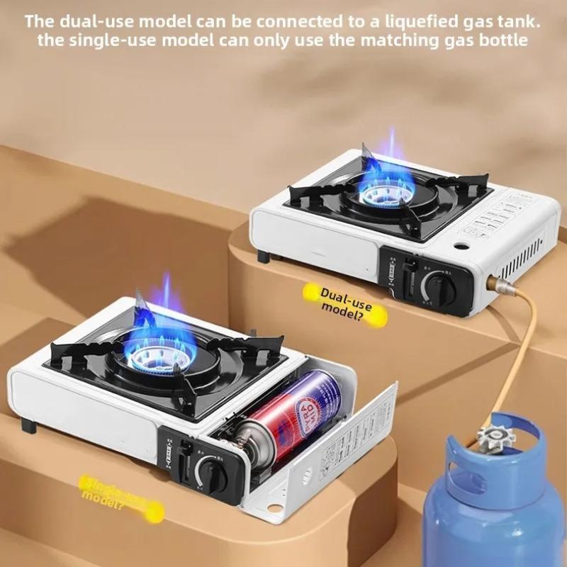 Portable Outdoor Cassette Stove Butane Gas Stove For Pot Bbq Camping Cooking Lightweight Compact Design Portable Gas Stove