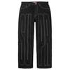 Supreme Innsydd Stav Stav Baggy Jeans Svart
