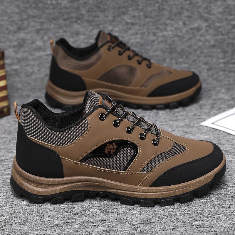 Men Hiking Shoes 2025 New Vintage Breathable Men Casual Sneakers Tenis Masculino Outdoor Walking Works Shoes Zapatos Para Hombre