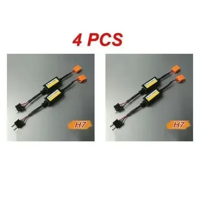NEW 1/4PCS LED Canbus Car Headlights Error Free Resistor for SUV Fog Lights H4 H7 H1 H11 9006 9007 Adapter Anti-Flicker Tools