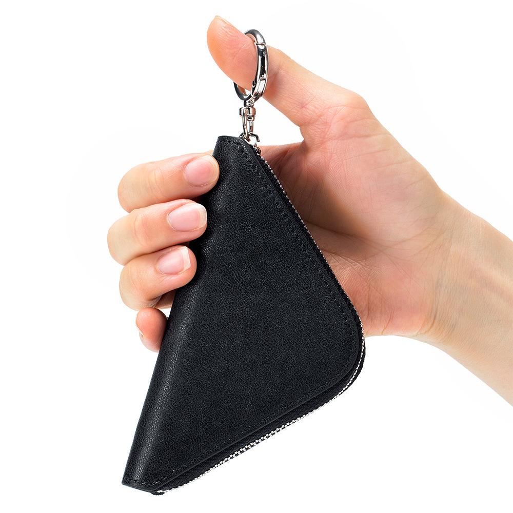 Neue High-End-Autoschlüssel-Tasche, Lippenstift-Tasche, Nischen-Design für Damen, semi-pflanzlich gegerbtes Rindsleder, Aufbewahrungs-Münzbeutel