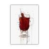 Neue Mode Kunst Obst Cocktail Glas Kaltes Getränk Poster Becher Bar Wand Kunst Leinwand Malerei Wohnzimmer Dekoration Wandbild kein Rahmen