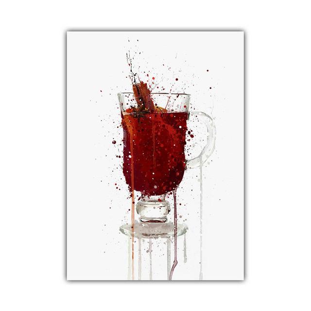 Neue Mode Kunst Obst Cocktail Glas Kaltes Getränk Poster Becher Bar Wand Kunst Leinwand Malerei Wohnzimmer Dekoration Wandbild kein Rahmen