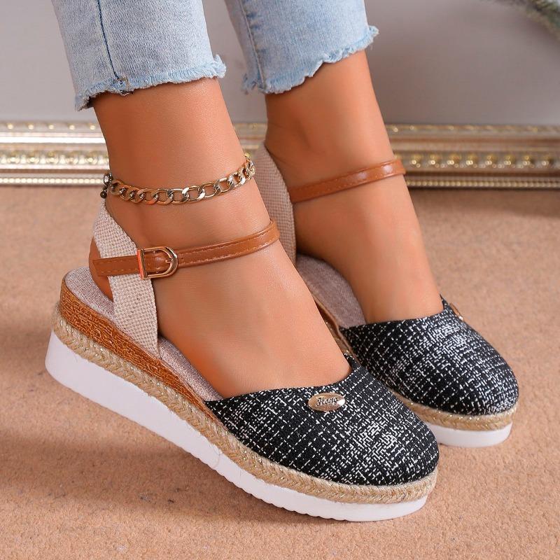 Women's Wedge Sandals  High Quality New Summer Shoes for Women Round Head Platform Female SandalsPlus Size Sandalias Mujer