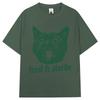 Feral And Sterile Funny Cat Meme Graphic T Shirts Humor Quote Novelty Tshirts Unisex Unisex Fashion Oversized Cotton Casual Tshirt