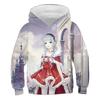 Children's Hoodie Cute Cartoon Christmas Tree Santa Claus Pattern Fun Kids Spring Autumn Hooded Coat Casual Long Sleeve Clothes