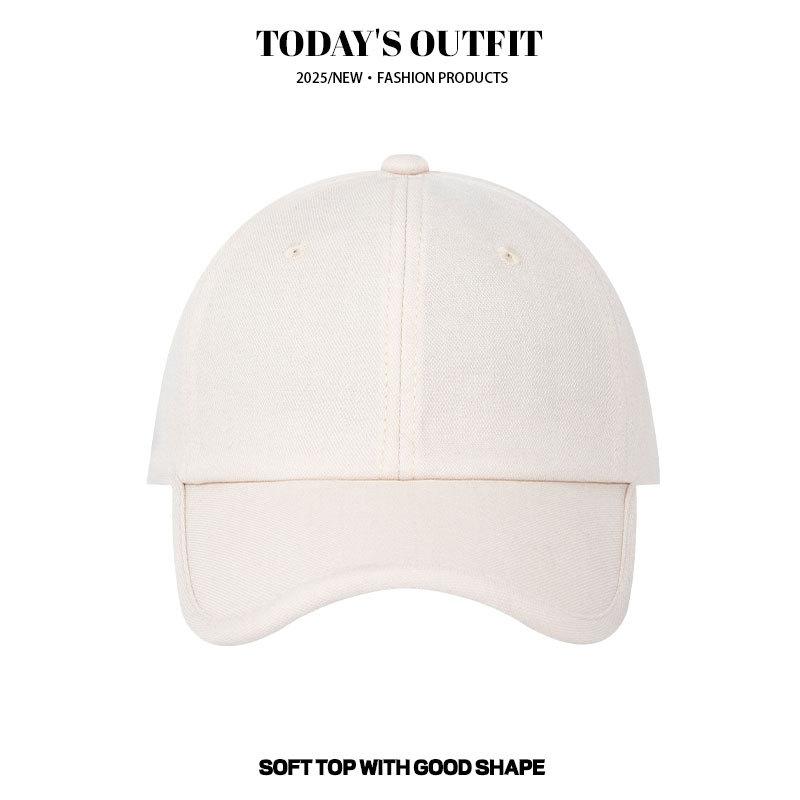 Spring and Summer Casual Versatile Baseball Cap Wide Brim Big Face Baseball Cap Men and Women Show Their Faces Small Big Head Circumference Hat