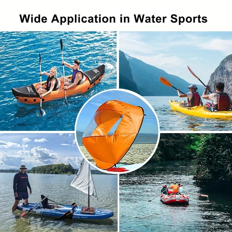 Foldable Kayak Downwind Wind Sail Folding Paddle Sailing for SUP Paddle Board Canoe Inflatable Boat Durable Lightweight