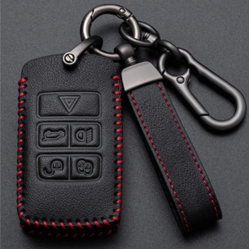Oli Skórzany Pokrowiec Etui na Kluczyk Samochodowy Uchwyt Dla Land Rover Range Rover Discovery 5 Sport Dla JAGUAR XE XF XJ F PACE Akcesoria