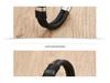 Heren Dubbellaags Titanium Staal & Echt Leer Armband met Magnetische Sluiting