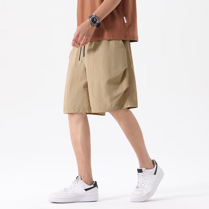 GENIOLAMODE Men's Ice Silk Breathable Casual Shorts