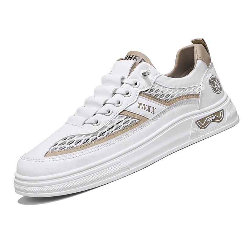 2025 Breathable Mesh Casual Board Shoes Men Flat Comfort Walking Sneakers Thick Bottom Non-Slip Zapatillas Hombre Chunky Tenis