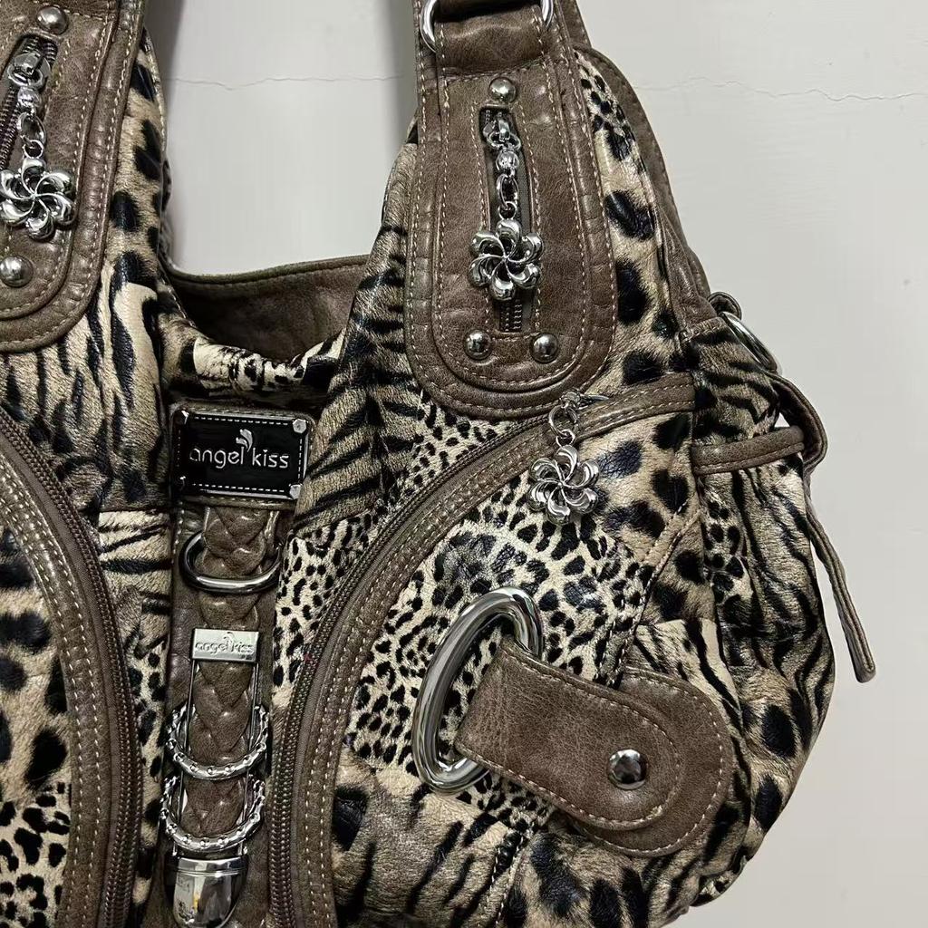 Dames Handtassen Mode Luipaard Schoudertas Grote Tote Top-handvat Winkelpak Multifunctionele Aktetas Dame Hobos Grote Portemonnee