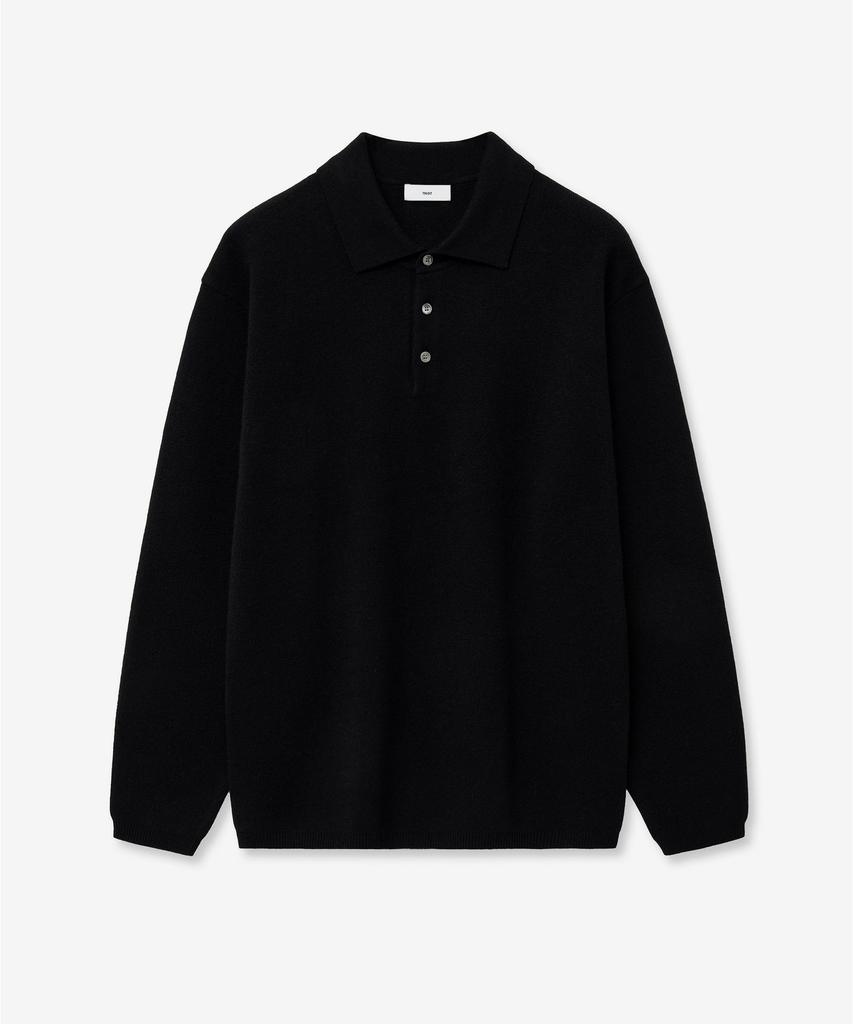 TNGT Cashmere Blended Essential Polo Knit Top (Black) Tnsw6F110Bk